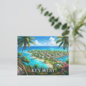 Carte Postale Voyage à Key West en Floride (Debout devant)