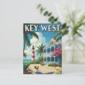 Carte Postale Voyage à Key West en Floride (Debout devant)