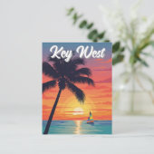 Carte Postale Voyage à Key West en Floride (Debout devant)