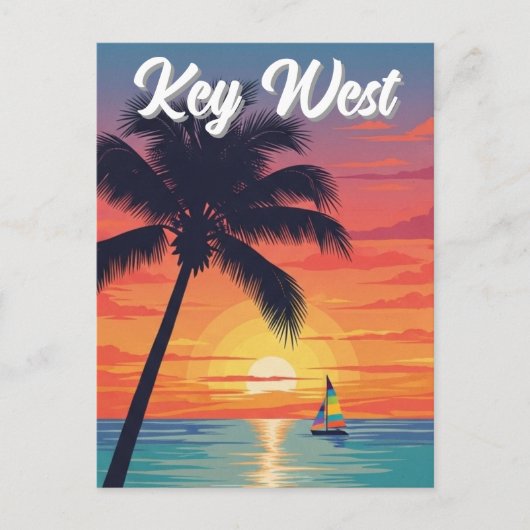 Carte Postale Voyage à Key West en Floride (Devant)