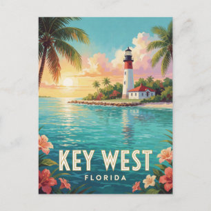 Carte Postale Voyage à Key West, Floride Islande