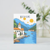 Carte Postale Voyage à Kotor Monténégro (Debout devant)