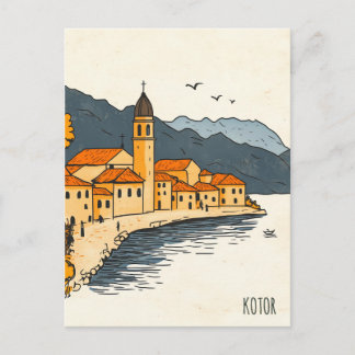 Carte Postale Voyage à Kotor Monténégro