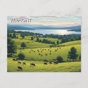 Carte Postale Voyage à la ferme Shelburne au Vermont