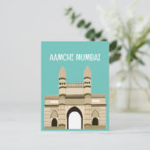 Carte Postale Voyage à la Porte de l'Inde à Mumbai (Debout devant)