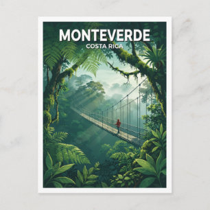 Carte Postale Voyage à la réserve biologique de la forêt nuageus