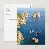 Carte Postale voyage à l'île de Capri (Devant / Derrière)