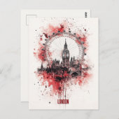 Carte Postale Voyage à Londres Angleterre (Devant / Derrière)