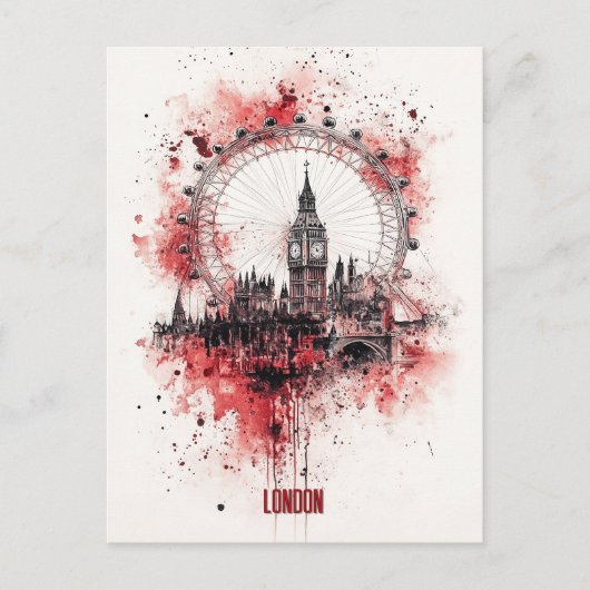 Carte Postale Voyage à Londres Angleterre (Devant)