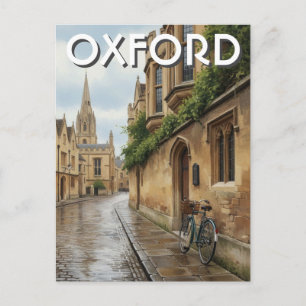 Carte Postale Voyage à l'Université d'Oxford Angleterre
