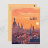 Carte Postale Voyage à Madrid (Devant / Derrière)