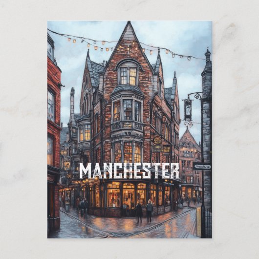 Carte Postale Voyage à Manchester Royaume-Uni (Devant)