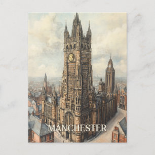 Carte Postale Voyage à Manchester Royaume-Uni