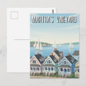 Carte Postale Voyage à Martha's Vineyard Massachusetts (Devant / Derrière)
