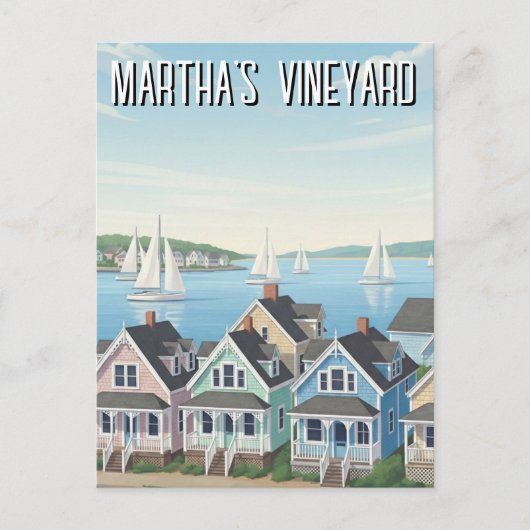 Carte Postale Voyage à Martha's Vineyard Massachusetts (Devant)
