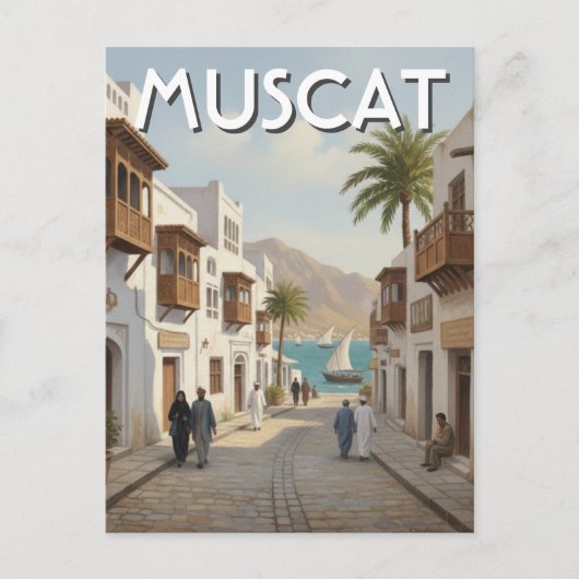 Carte Postale Voyage à Mascate Oman (Devant)