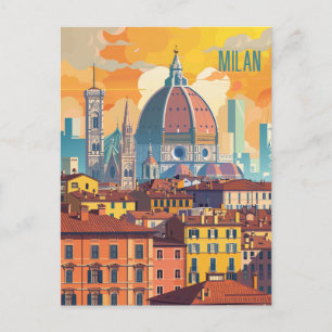 Carte Postale Voyage à Milan