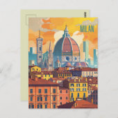 Carte Postale Voyage à Milan (Devant / Derrière)