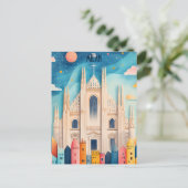 Carte Postale Voyage à Milan Italie (Debout devant)