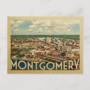 Carte Postale Voyage à Montgomery Alabama Vintage