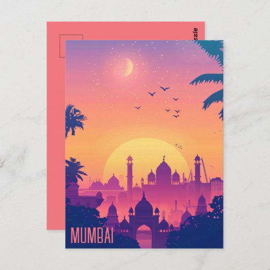 Carte Postale Voyage à Mumbai (Devant / Derrière)