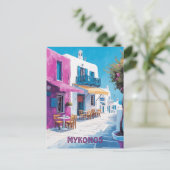 Carte Postale Voyage à Mykonos Grèce (Debout devant)