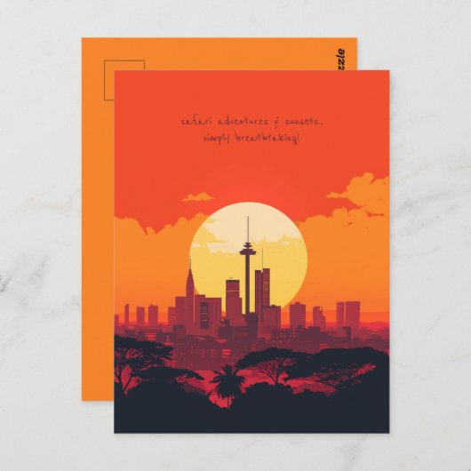 Carte Postale Voyage à Nairobi (Devant / Derrière)