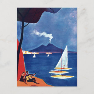 Carte Postale Voyage à Naples Italie Vintage