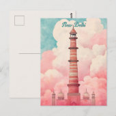 Carte Postale Voyage à New Delhi Inde (Devant / Derrière)