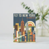Carte Postale Voyage à New York (Debout devant)