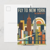 Carte Postale Voyage à New York (Devant / Derrière)