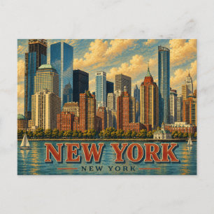 Carte Postale Voyage à New York City