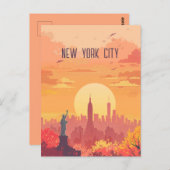 Carte Postale Voyage à New York City (Devant / Derrière)