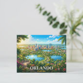 Carte Postale Voyage à Orlando Floride (Debout devant)