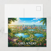 Carte Postale Voyage à Orlando Floride (Devant / Derrière)