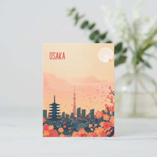 Carte Postale Voyage à Osaka (Debout devant)