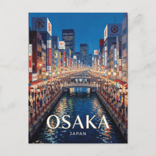 Carte Postale Voyage à Osaka Japon Ville Dotonbori