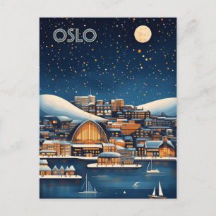 Carte Postale Voyage à Oslo en Norvège