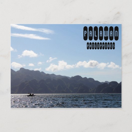 Carte Postale Voyage à Palawan aux Philippines (Devant)