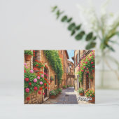 Carte Postale Voyage à Pérouse Italie (Debout devant)