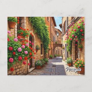 Carte Postale Voyage à Pérouse Italie