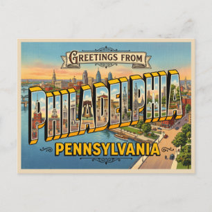 Carte Postale Voyage à Philadelphie Pennsylvanie
