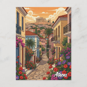 Carte Postale Voyage à Plaka Athènes Grèce