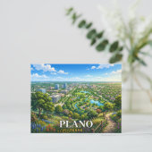 Carte Postale Voyage à Plano Texas (Debout devant)