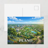 Carte Postale Voyage à Plano Texas (Devant / Derrière)