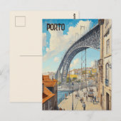 Carte Postale Voyage à Porto Portugal (Devant / Derrière)