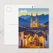 Carte Postale voyage à Quito Équateur (Devant / Derrière)