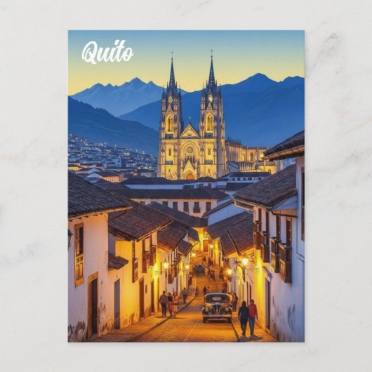 Carte Postale voyage à Quito Équateur (Devant)