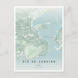 Carte Postale voyage à rio de janeiro brésil