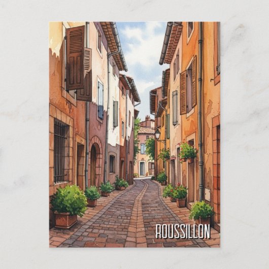 Carte Postale Voyage à Roussillon France (Devant)